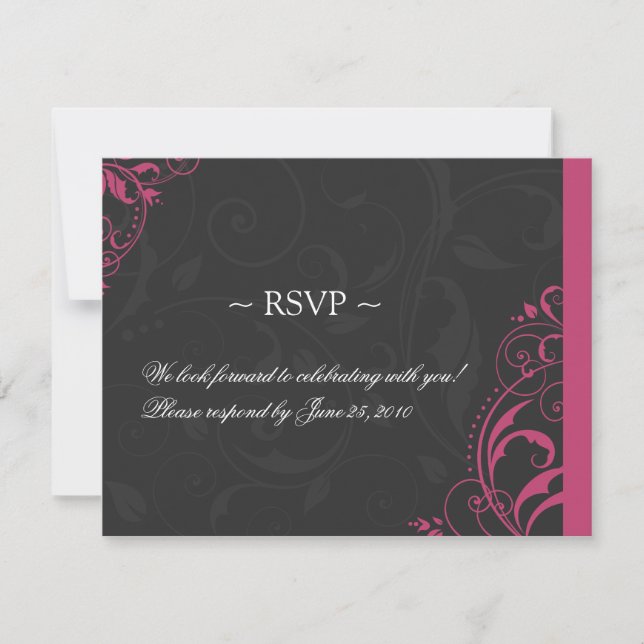 Wedding Reply Card Templates (Front)