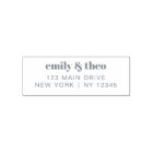 Wedding Return Address | Informal Modern Retro