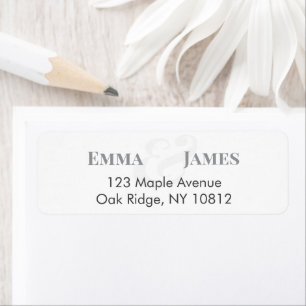 Wedding Return Address Label Name Header