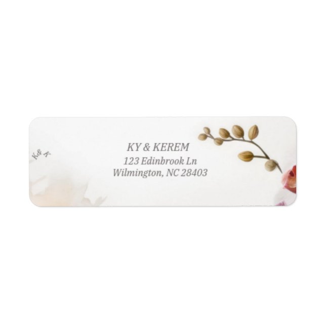 Wedding Return Address Labels (Front)