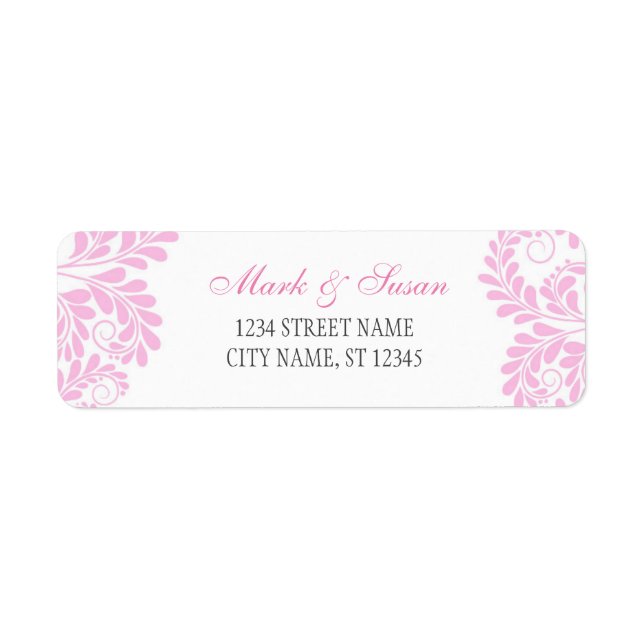 Wedding Return Address Labels 0.75" x 2.25" (Front)