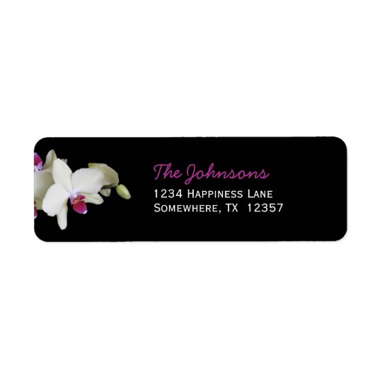 Wedding Return Address Labels -- Orchid