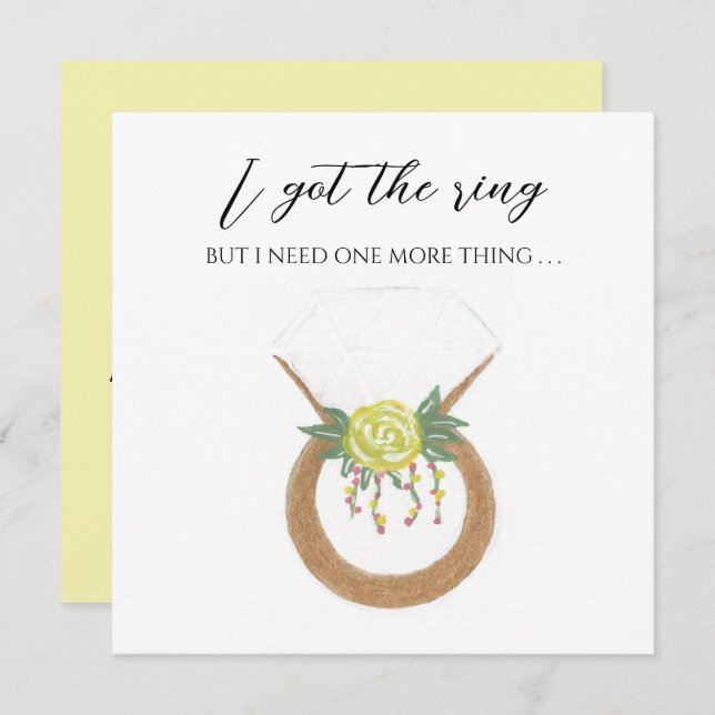 Wedding Ring Card (Front/Back)