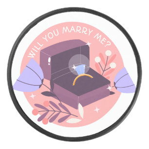 wedding ring hockey puck