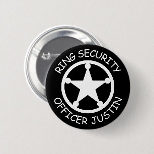 Wedding Ring Security badge buttons for kids