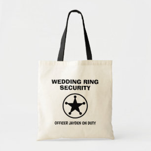 Wedding ring security kid's ring bearer tote bag