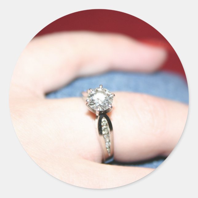 Wedding Ring Sticker - Customizable (Front)