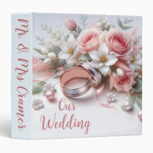 Wedding Rings and Flowers Binder