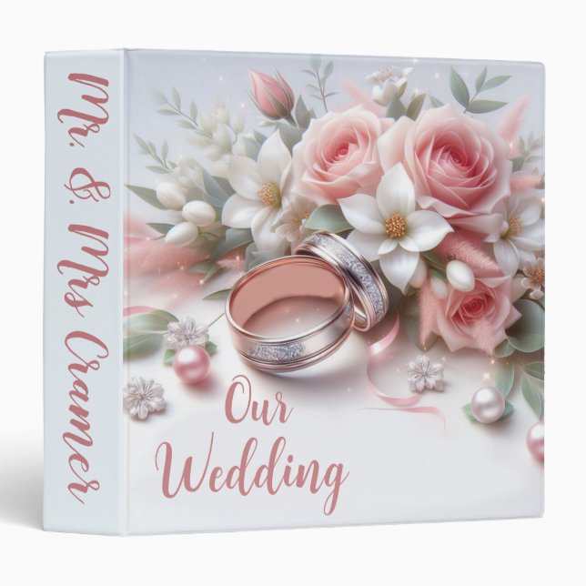 Wedding Rings and Flowers Binder (Front/Spine)
