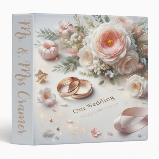 Wedding Rings and Flowers Binder (Front/Spine)
