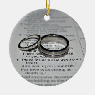 Wedding Rings Bible Verse Ornament