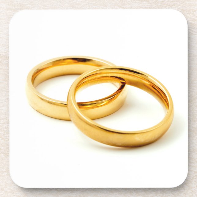 Wedding rings coaster (Front)
