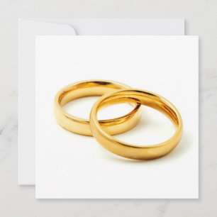 Wedding rings holiday card