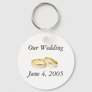 Wedding rings keychain