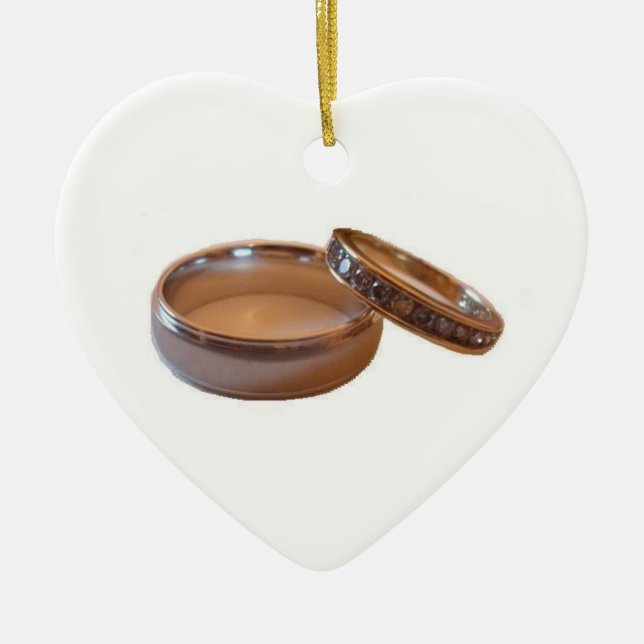 Wedding Rings Ornament (Front)