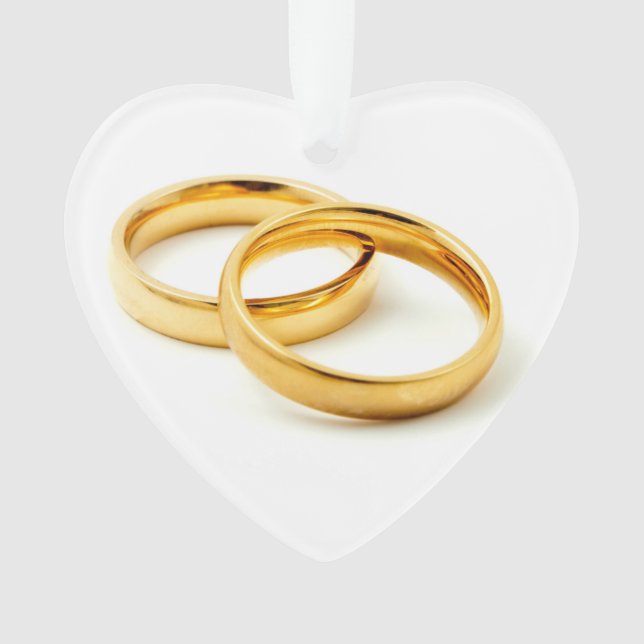 Wedding rings ornament (Front)