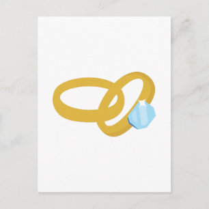Wedding Rings Postcard