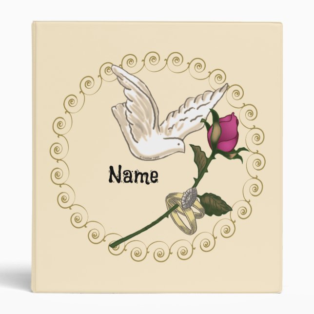 Wedding Rings Rose wedding binder (Front)