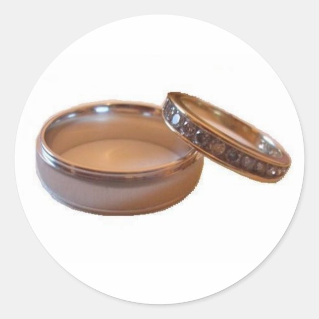Wedding Rings Sticker (Front)