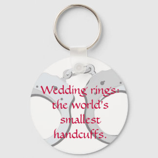 Wedding rings:  the world's smallest handcuffs keychain