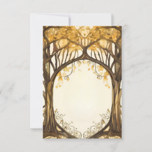 wedding romantic arch tree entrance invitation