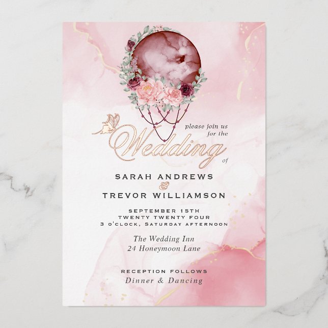 WEDDING  | Romantic Pink Moon Mandela  (Front)