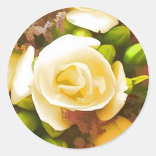 Wedding rose envelope seal stickers