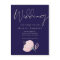 Wedding Rose Gold Navy Blue