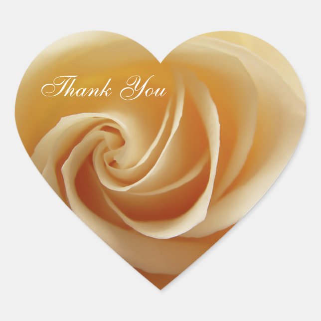Wedding Rose Thank You Stickers (Front)