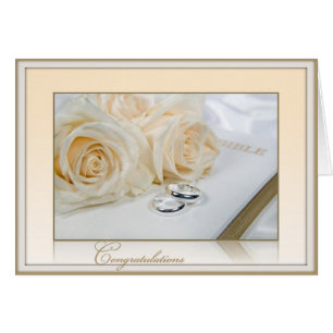 Wedding Roses On Holy Bible