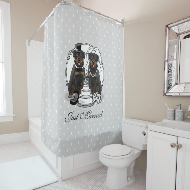 Wedding Rottweilers Bride and Groom Dogs Cute (In Situ)