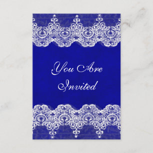 Wedding Royal Invitation Rustic Burlap & Lace