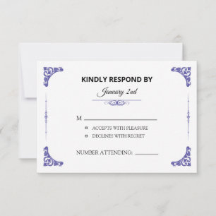 Wedding RSVP Card