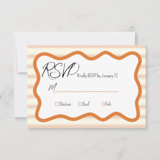 Wedding RSVP Card Daffodil