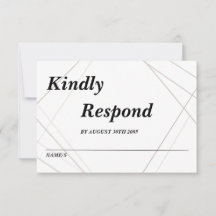 Wedding RSVP Card – Elegant Response Card