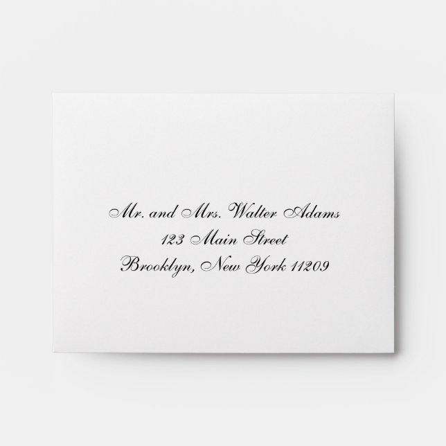 Wedding RSVP Card Envelop | Wedding Invitation Envelopes (Front)