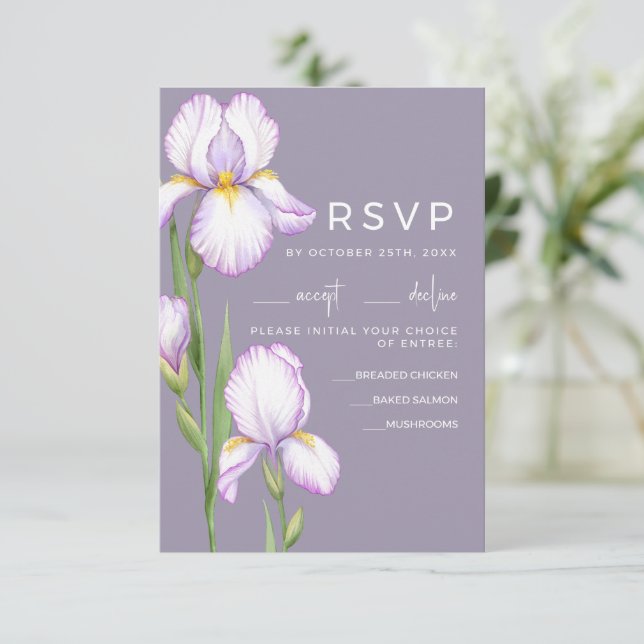 Wedding RSVP Cards (Standing Front)