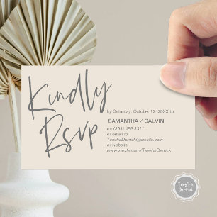 Wedding RSVP, Casual Elegance, Invitation respond