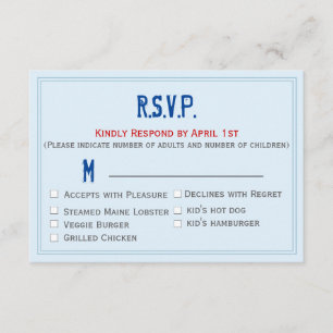 Wedding RSVP for State Collection Card