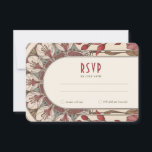 Wedding RSVP Insert Vintage Art Nouveau by Mucha Invitation<br><div class="desc">Art Nouveau Vintage wedding RSVP card by Alphonse Mucha in a floral, romantic, and whimsical design. Victorian flourishes complement classic art deco fonts. Please enter your custom information, and you're done. If you wish to change the design further, simply click the blue "Customize It" button. Thank you so much for...</div>