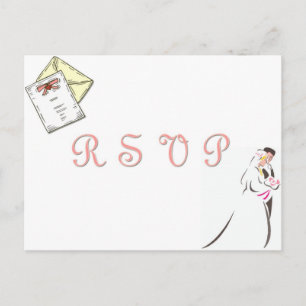 "Wedding RSVP" postcard