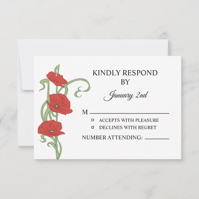 Wedding RSVP Postcard (Front)