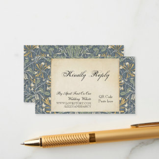 Wedding RSVP QR Code  Enclosure Card