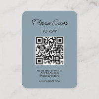Wedding RSVP QR Code Modern Minimalist Simple