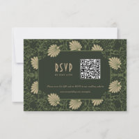 Wedding RSVP QR Code Nouveau