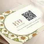 Wedding RSVP QR Code Vintage Art Nouveau Mucha Invitation<br><div class="desc">Art Nouveau Vintage wedding RSVP card by Alphonse Mucha in a floral, romantic, and whimsical design. Victorian flourishes complement classic art deco fonts. Please enter your custom information, and you're done. If you wish to change the design further, simply click the blue "Customize It" button. Thank you so much for...</div>
