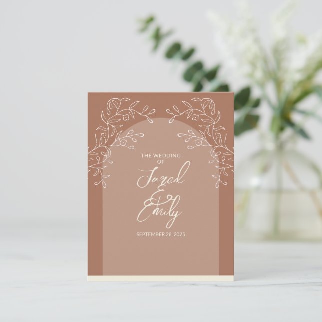 Wedding RSVP Response Card (Standing Front)