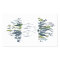 Wedding RSVP Response Card Greenery - Dusty Blue