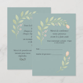 Wedding RSVP response cards