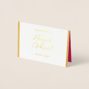 Wedding RSVP Response Foil Card